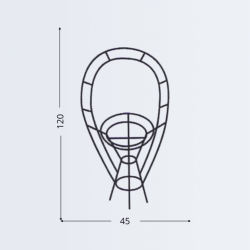 КР25 Корзина Наташа №2 1,2м 2шт